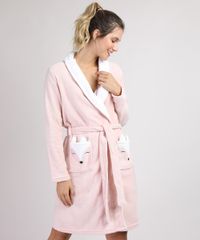 Roupao-de-Plush-Feminino-Raposa-Manga-Longa-Rosa-Claro-9900217-Rosa_Claro_1