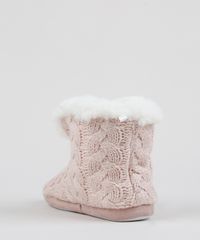 Bota-Infantil-em-Trico-com-Pompons-Felpuda-Rosa-9860466-Rosa_4