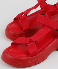 Papete-Feminina-Oneself-Flatform-Tratorada-com-Velcro-Vermelha-9952380-Vermelho_3
