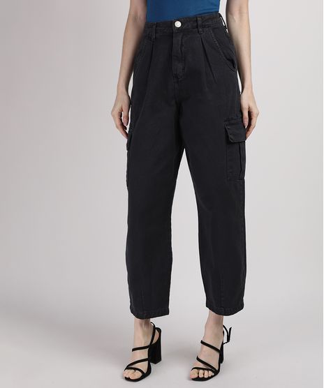 Calca-de-Sarja-Feminina-Mindset-Slouchy-Cargo-Cintura-Super-Alta-Chumbo-9948968-Chumbo_1