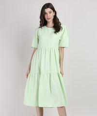 Vestido-Feminino-Mindset-Midi-com-Recortes-Manga-Bufante-Verde-Claro-9951171-Verde_Claro_1