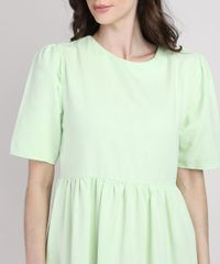 Vestido-Feminino-Mindset-Midi-com-Recortes-Manga-Bufante-Verde-Claro-9951171-Verde_Claro_4