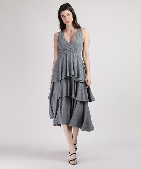Vestido-Feminino-Mindset-Midi-Canelado-em-Camadas-com-Transpasse-Sem-Manga-Cinza-Mescla-Escuro-9951164-Cinza_Mescla_Escuro_1