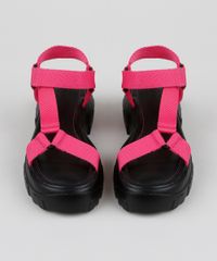 Papete-Feminina-Oneself-Flatform-Tratorada-com-Velcro-Rosa-9952381-Rosa_5