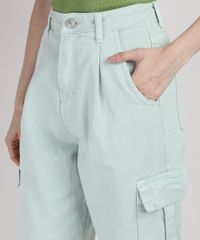 Calca-de-Sarja-Feminina-Mindset-Slouchy-Cargo-Cintura-Super-Alta-Verde-Claro-9948968-Verde_Claro_4