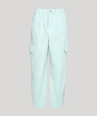 Calca-de-Sarja-Feminina-Mindset-Slouchy-Cargo-Cintura-Super-Alta-Verde-Claro-9948968-Verde_Claro_5