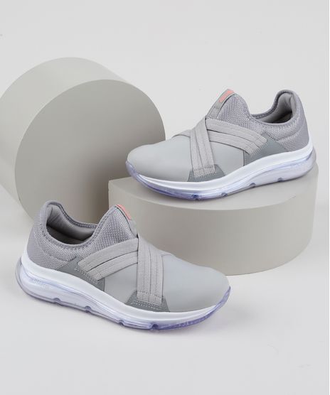 Tenis-Feminino-Actvitta-Knit-Running-com-Elastico-Cruzado-Cinza-Mescla-9947307-Cinza_Mescla_1
