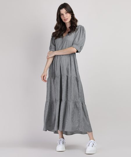 Vestido-Feminino-Mindset-Longo-Estampado-Xadrez-Vichy-com-Recortes-Manga-Bufante-Preto-9950425-Preto_1 Vestido-Feminino-Mindset-Longo-Estampado-Xadrez-Vichy-com-Recortes-Manga-Bufante-Preto-9950425-Preto_1