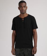 Camiseta-Masculina-Manga-Curta-Gola-V-com-Cordao-Preto-9942020-Preto_1