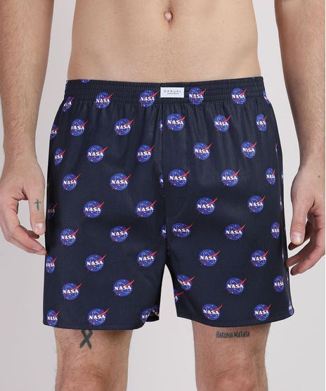 Samba-Cancao-Masculino-Estampada-NASA-Cos-com-Elastico-Preta-9951187-Preto_1