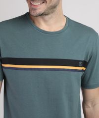 Camiseta-Masculina-Estampa-de-Listra-Manga-Curta-Gola-Careca-Verde-Escuro-Mescla-9952568-Verde_Escuro_Mescla_4
