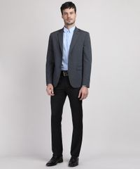 Blazer-Masculino-Comfort-com-Bolsos-Cinza-Mescla-Escuro-9552126-Cinza_Mescla_Escuro_3