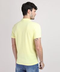 Polo-de-Piquet-Masculina-Basica-Comfort-Manga-Curta-Amarela-Claro-9668818-Amarelo_Claro_2