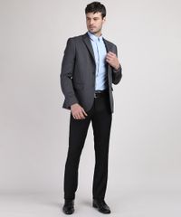 Blazer-Masculino-Comfort-com-Bolsos-Cinza-Mescla-Escuro-9655462-Cinza_Mescla_Escuro_3