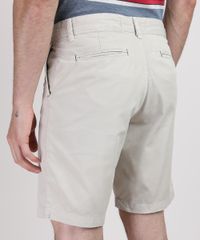 Bermuda-Masculina-Chino-Reta-com-Bolsos-Bege-Claro-9953209-Bege_Claro_2