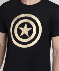 Camiseta-Masculina-Capitao-America-Metalizado-Manga-Curta-Gola-Careca-Preta-9949450-Preto_4