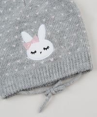 Kit-Infantil-de-Gorro-de-Trico-Coelha-Estampado-de--Coracoes-Cinza-Mescla---Luva-Rosa-Claro-9784982-Rosa_Claro_5