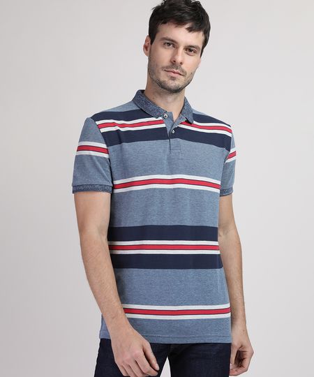 Polo-Masculina-Comfort-Listrada-Manga-Curta-Azul-Escuro-9590409-Azul_Escuro_1