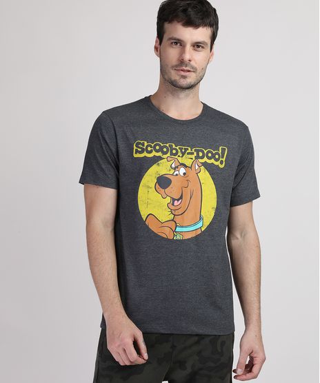 Camiseta-Masculina-Scooby-doo-Manga-Curta-Gola-Careca-Cinza-Mescla-Escuro-9948709-Cinza_Mescla_Escuro_1