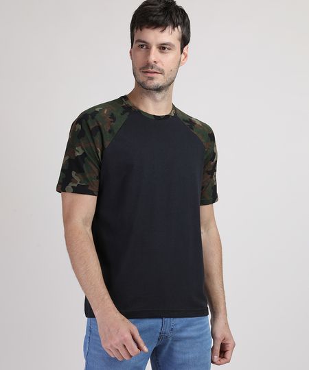 Camiseta-Masculina-Manga-Curta-Raglan-Estampada-Camuflada-Gola-Careca-Preta-9946961-Preto_1