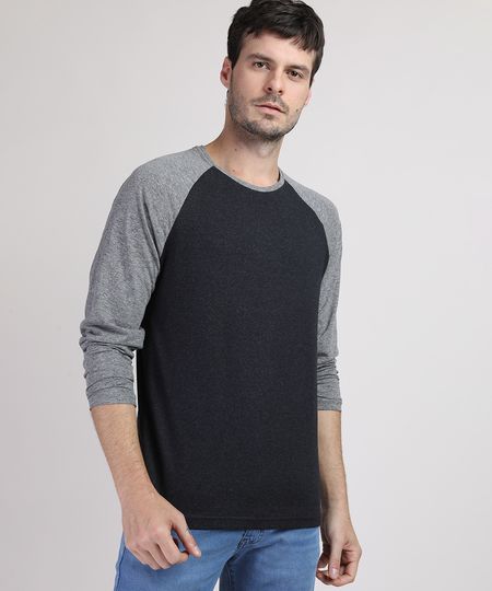 Camiseta-Masculina-Manga-Longa-Raglan-Gola-Careca-Preta-9950911-Preto_1