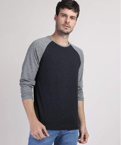 Camiseta-Masculina-Manga-Longa-Raglan-Gola-Careca-Preta-9950911-Preto_1