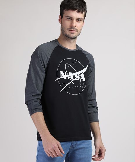 Camiseta-Masculina-NASA-Manga-Longa-Raglan-Gola-Careca-Preta-9909497-Preto_1