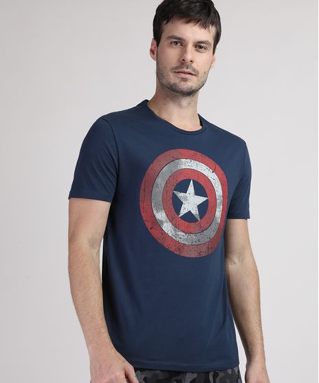 Camiseta-Masculina-Capitao-America-Manga-Curta-Gola-Careca-Azul-Marinho-9738700-Azul_Marinho_1