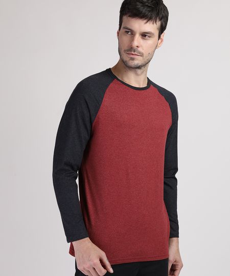 Camiseta-Masculina-Manga-Longa-Raglan-Gola-Careca-Vinho-9950909-Vinho_1