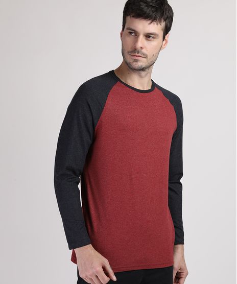 Camiseta-Masculina-Manga-Longa-Raglan-Gola-Careca-Vinho-9950909-Vinho_1