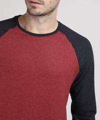 Camiseta-Masculina-Manga-Longa-Raglan-Gola-Careca-Vinho-9950909-Vinho_4