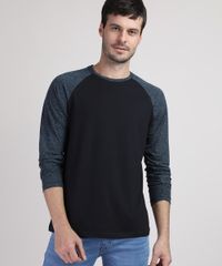 Camiseta-Masculina-Manga-Longa-Raglan-Gola-Careca-Preta-9950913-Preto_1