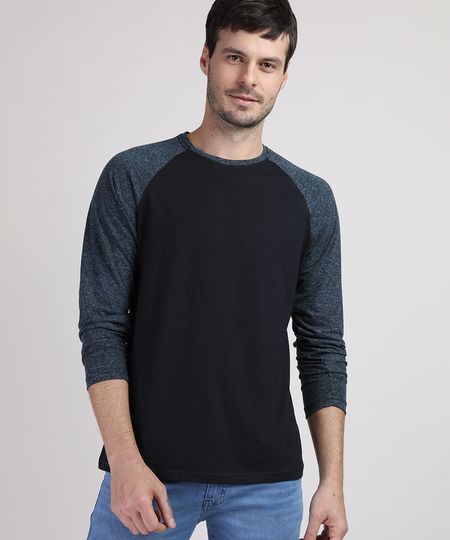 Camiseta-Masculina-Manga-Longa-Raglan-Gola-Careca-Preta-9950913-Preto_1