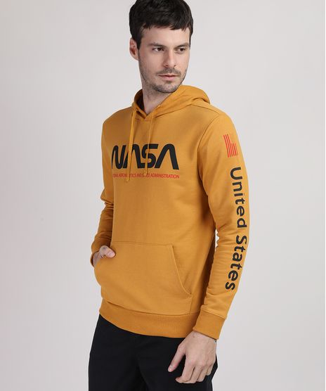 Blusao-de-Moletom-Masculino-NASA-com-Bolso-e-Capuz-Amarelo-9950973-Amarelo_1