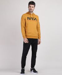 Blusao-de-Moletom-Masculino-NASA-com-Bolso-e-Capuz-Amarelo-9950973-Amarelo_3
