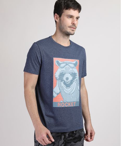 Camiseta-Masculina-Rocket-Manga-Curta-Gola-Careca-Azul-Escuro-Mescla-9950621-Azul_Escuro_Mescla_1