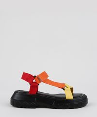 Papete-Feminina-Oneself-Flatform-Tratorada-com-Velcro-Laranja-9952369-Laranja_2