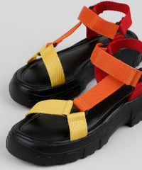 Papete-Feminina-Oneself-Flatform-Tratorada-com-Velcro-Laranja-9952369-Laranja_3