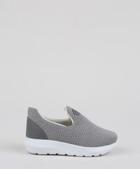 Tenis-Infantil-Sonho-de-Crianca-Knit-Calce-Facil-com-Recortes-Cinza-Claro-9953689-Cinza_Claro_2