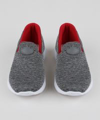 Tenis-Infantil-Sonho-de-Crianca-Knit-Calce-Facil-com-Recortes-Cinza-Mescla-9953694-Cinza_Mescla_5