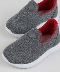 Tenis-Infantil-Sonho-de-Crianca-Knit-Calce-Facil-com-Recortes-Cinza-Mescla-9953694-Cinza_Mescla_6