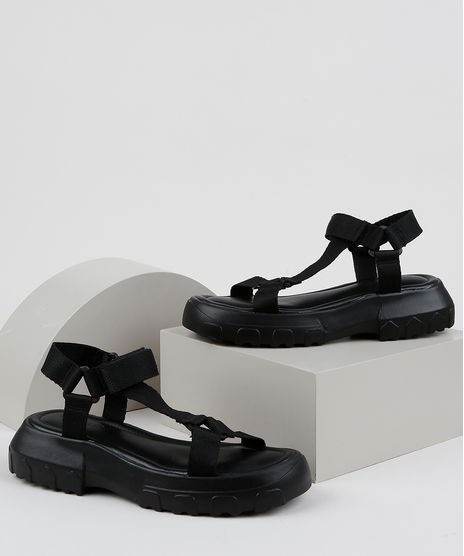 Papete-Feminina-Oneself-Flatform-Tratorada-com-Velcro-Preta-9952378-Preto_1