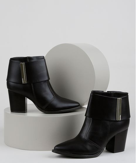 Bota-Feminina-Via-Uno-Bico-Fino-Cano-Curto-Salto-Grosso-Marrom-Escuro-9954914-Marrom_Escuro_1