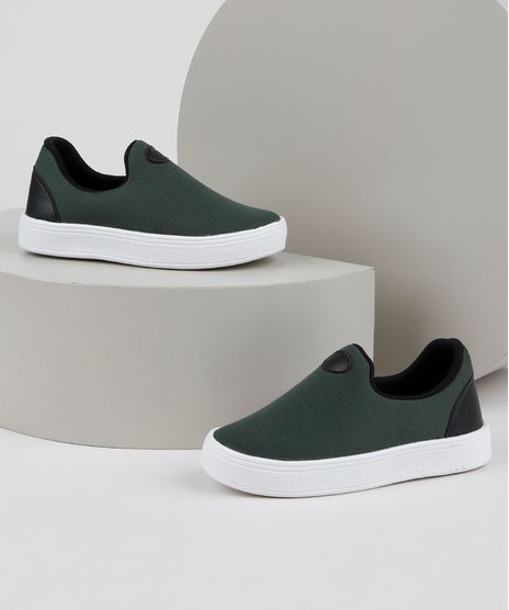 Tenis-Infantil-Sonho-de-Crianca-Knit-Calce-Facil-com-Recortes-Verde-Escuro-9953693-Verde_Escuro_1