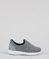 Tenis-Infantil-Sonho-de-Crianca-Knit-Calce-Facil-com-Recortes-Cinza-Mescla-9953704-Cinza_Mescla_2