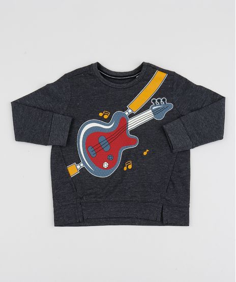 Blusao-de-Moletom-Infantil-Guitarra-com-Vazados-Cinza-Mescla-Escuro-9952232-Cinza_Mescla_Escuro_1