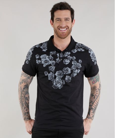 Polo-com-Estampa-Floral-Preta-8649271-Preto_1