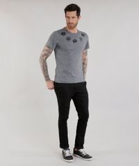 Camiseta-Listrada-com-Flores-Cinza-Mescla-8659469-Cinza_Mescla_3
