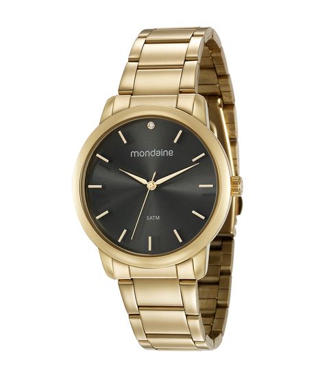 Kit-de-Relogio-Analogico-Mondaine-Feminino---Pulseira-de-pingentes---53616LPMVDE1KB--Dourado-9950531-Dourado_1