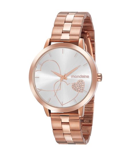 Kit-de-Relogio-Analogico-Mondaine-Feminino---Pulseira-de-pingentes---32102LPMKRE2K1-Rose-9950535-Rose_1